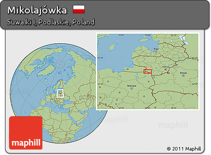 Savanna Style Location Map of Mikolajówka