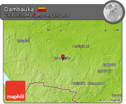 Physical Map of Dambauka