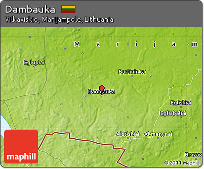 Physical Map of Dambauka