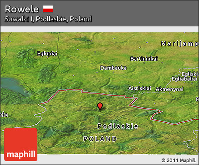 Satellite Panoramic Map of Rowele