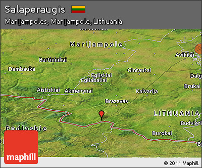 Satellite Panoramic Map of Salaperaugis