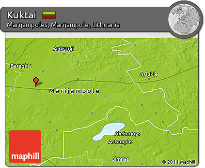 Physical 3D Map of Kuktai