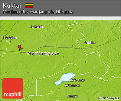 Physical 3D Map of Kuktai