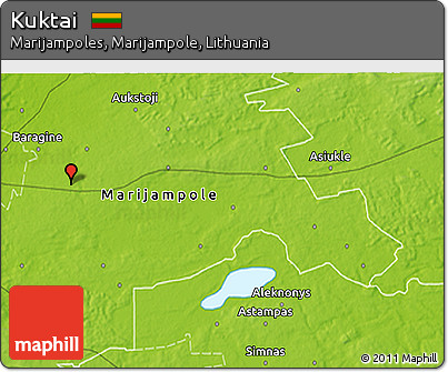 Physical 3D Map of Kuktai