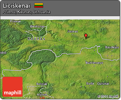 Satellite 3D Map of Liciškėnai
