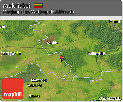 Satellite 3D Map of Makrickai