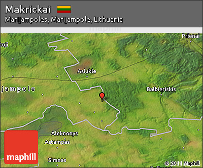 Satellite 3D Map of Makrickai