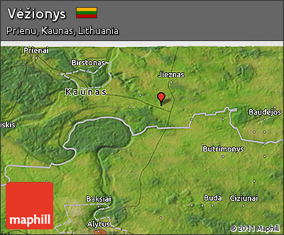 Satellite 3D Map of Vėžionys