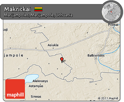 Shaded Relief 3D Map of Makrickai