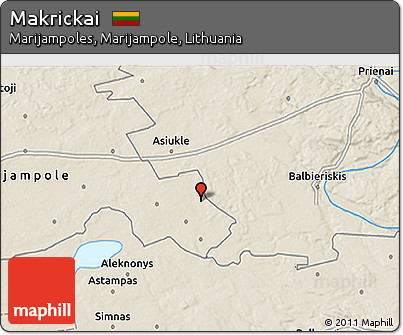 Shaded Relief 3D Map of Makrickai