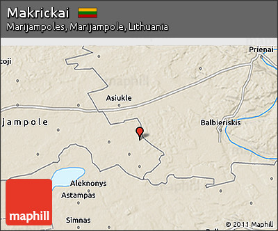 Shaded Relief 3D Map of Makrickai