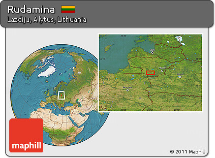 Satellite Location Map of Rudamina