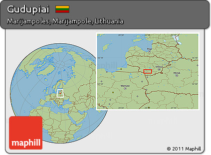 Savanna Style Location Map of Gudupiai
