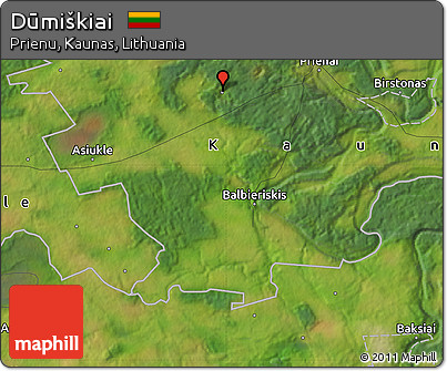 Satellite Map of Dūmiškiai