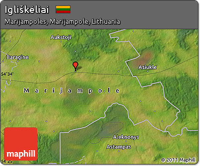 Satellite Map of Igliškėliai