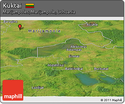 Satellite Panoramic Map of Kuktai