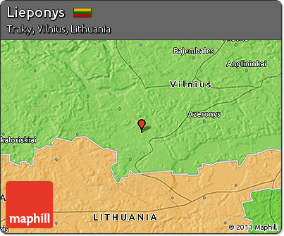 Political 3D Map of Lieponys