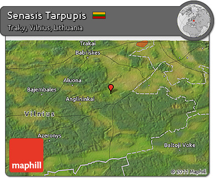 Satellite 3D Map of Senasis Tarpupis
