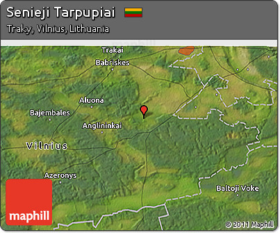 Satellite 3D Map of Senieji Tarpupiai