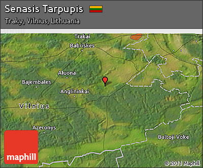 Satellite 3D Map of Senasis Tarpupis