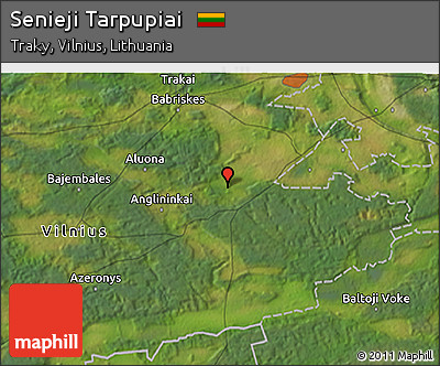 Satellite 3D Map of Senieji Tarpupiai