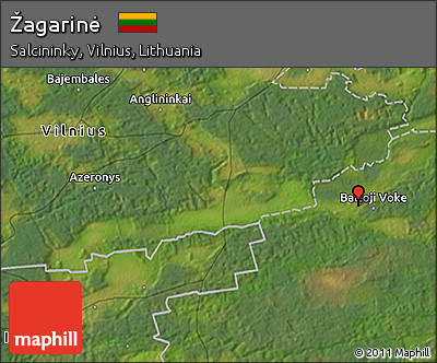 Satellite 3D Map of Žagarinė