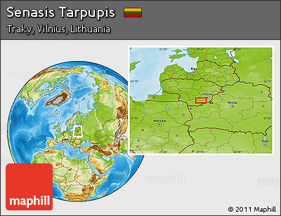 Physical Location Map of Senasis Tarpupis