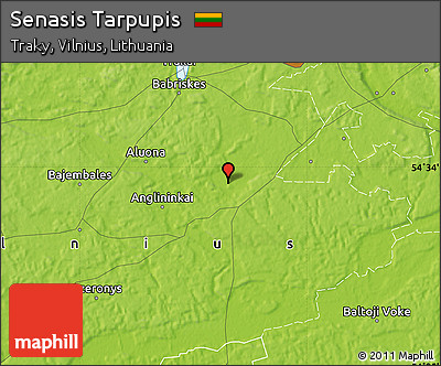 Physical Map of Senasis Tarpupis