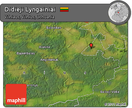 Satellite Map of Didieji Lyngainiai