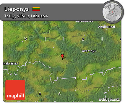 Satellite Map of Lieponys