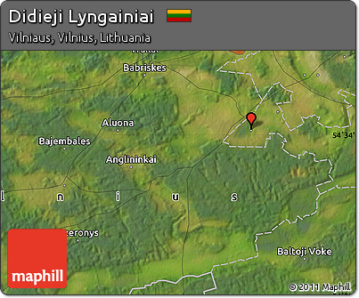 Satellite Map of Didieji Lyngainiai