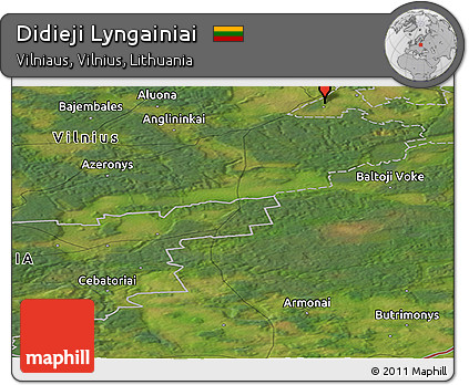Satellite Panoramic Map of Didieji Lyngainiai