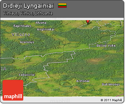 Satellite Panoramic Map of Didieji Lyngainiai