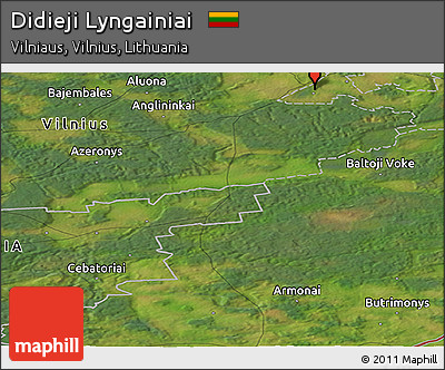 Satellite Panoramic Map of Didieji Lyngainiai