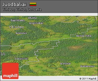 Satellite Panoramic Map of Juodbaliai