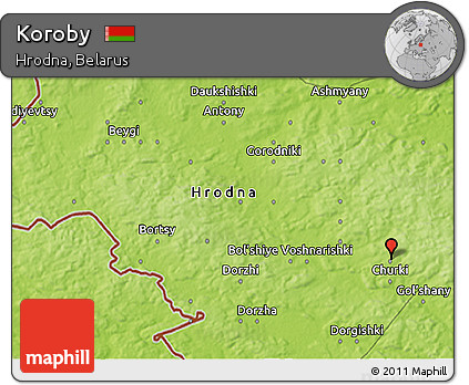 Physical 3D Map of Koroby