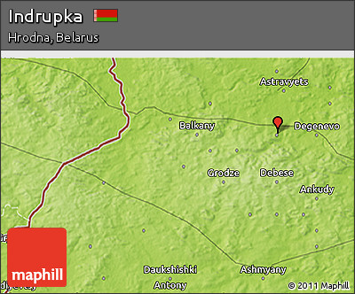 Physical 3D Map of Indrupka