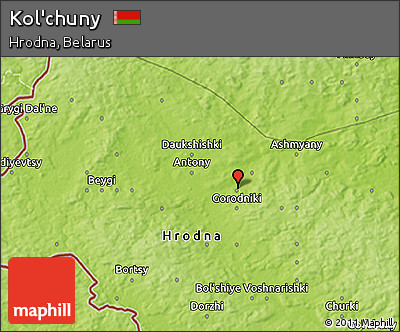 Physical 3D Map of Kol'chuny