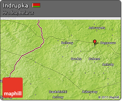 Physical 3D Map of Indrupka