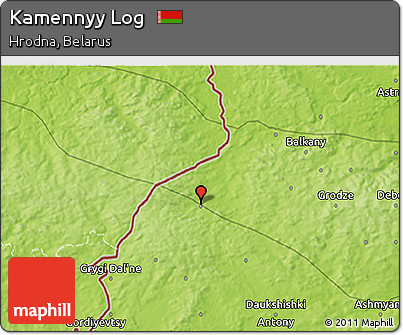 Physical 3D Map of Kamennyy Log