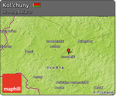 Physical 3D Map of Kol'chuny
