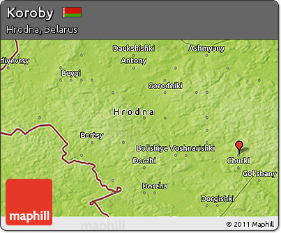 Physical 3D Map of Koroby