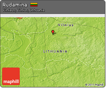 Physical 3D Map of Rudamina