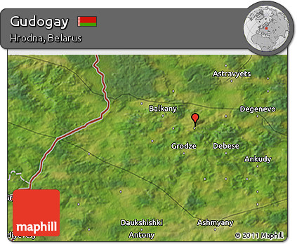 Satellite 3D Map of Gudogay
