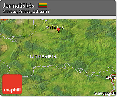 Satellite 3D Map of Jarmališkės