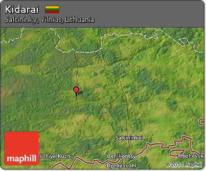 Satellite 3D Map of Kidarai