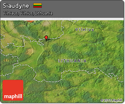 Satellite 3D Map of Siaudyne