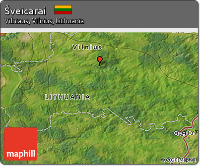 Satellite 3D Map of Šveicarai