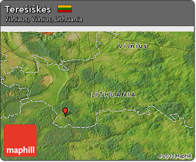 Satellite 3D Map of Terešiškės