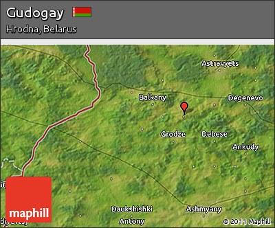 Satellite 3D Map of Gudogay